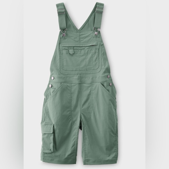Brand: Duluth Trading Company | Mustard Yellow Heirloom Gardening Short Overalls - Picture 5 of 6